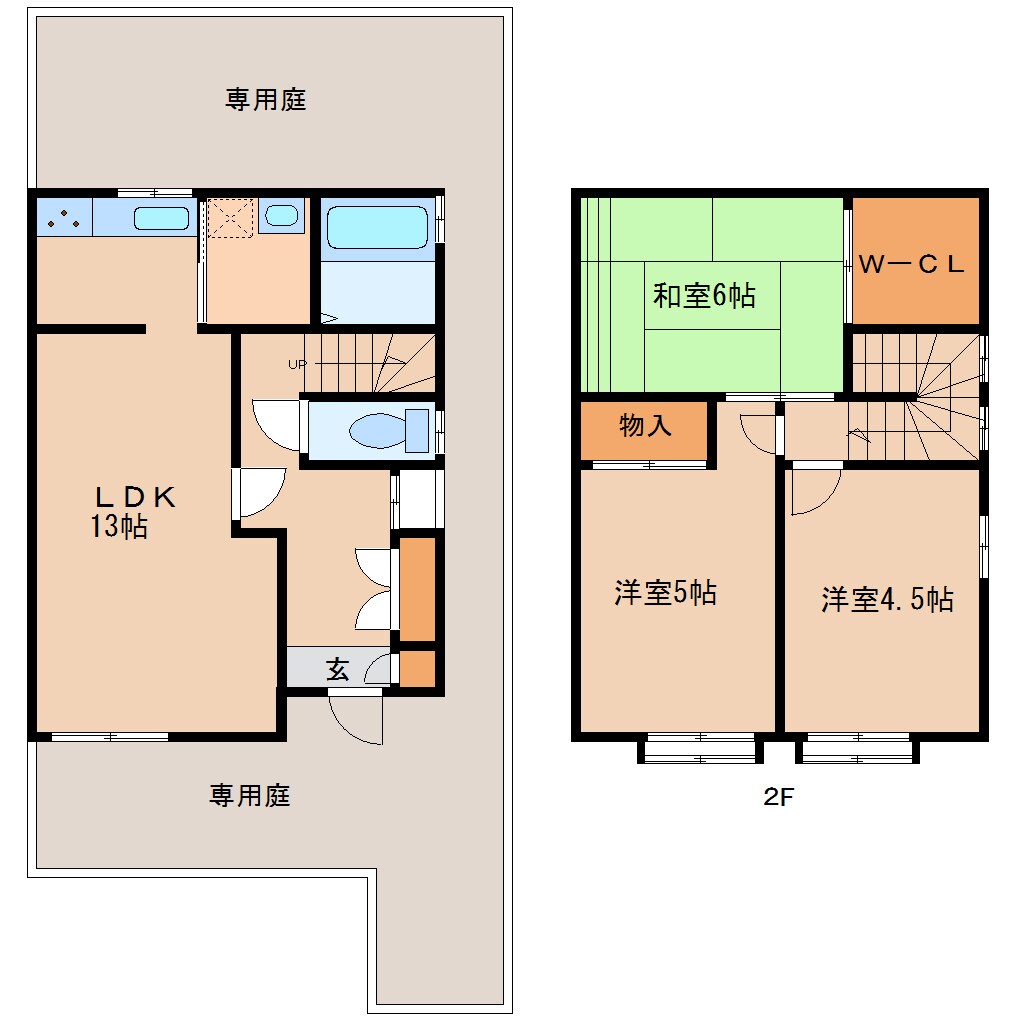 学園前駅 徒歩19分 1-2階の物件間取画像