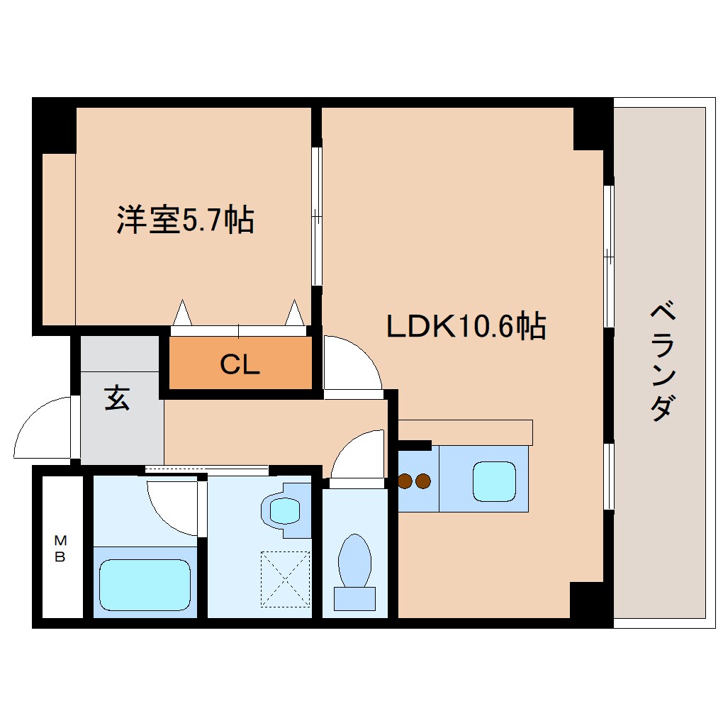 富雄駅 バス7分  帝塚山南四丁目下車：停歩4分 3階の物件間取画像