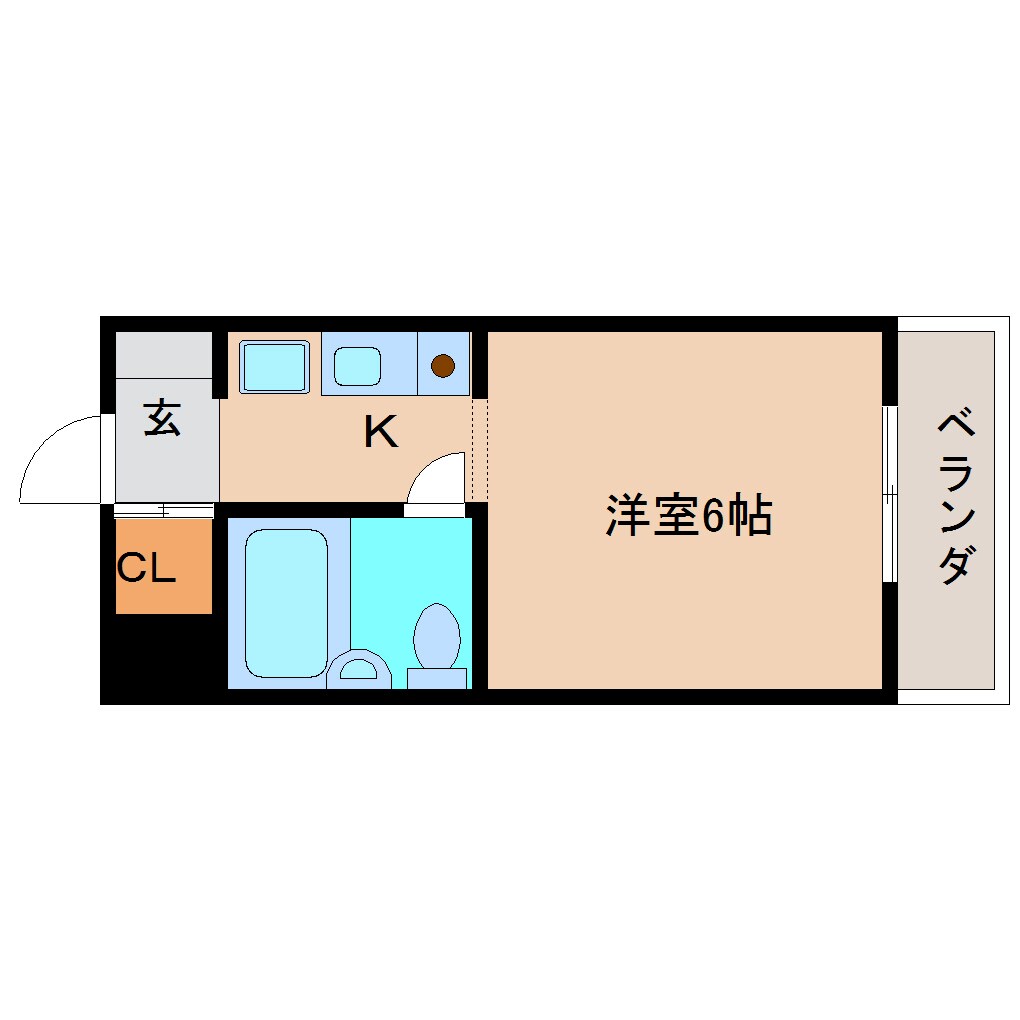 富雄駅 徒歩3分 2階の物件間取画像