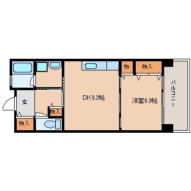 学園前駅 徒歩7分 4階の物件間取画像