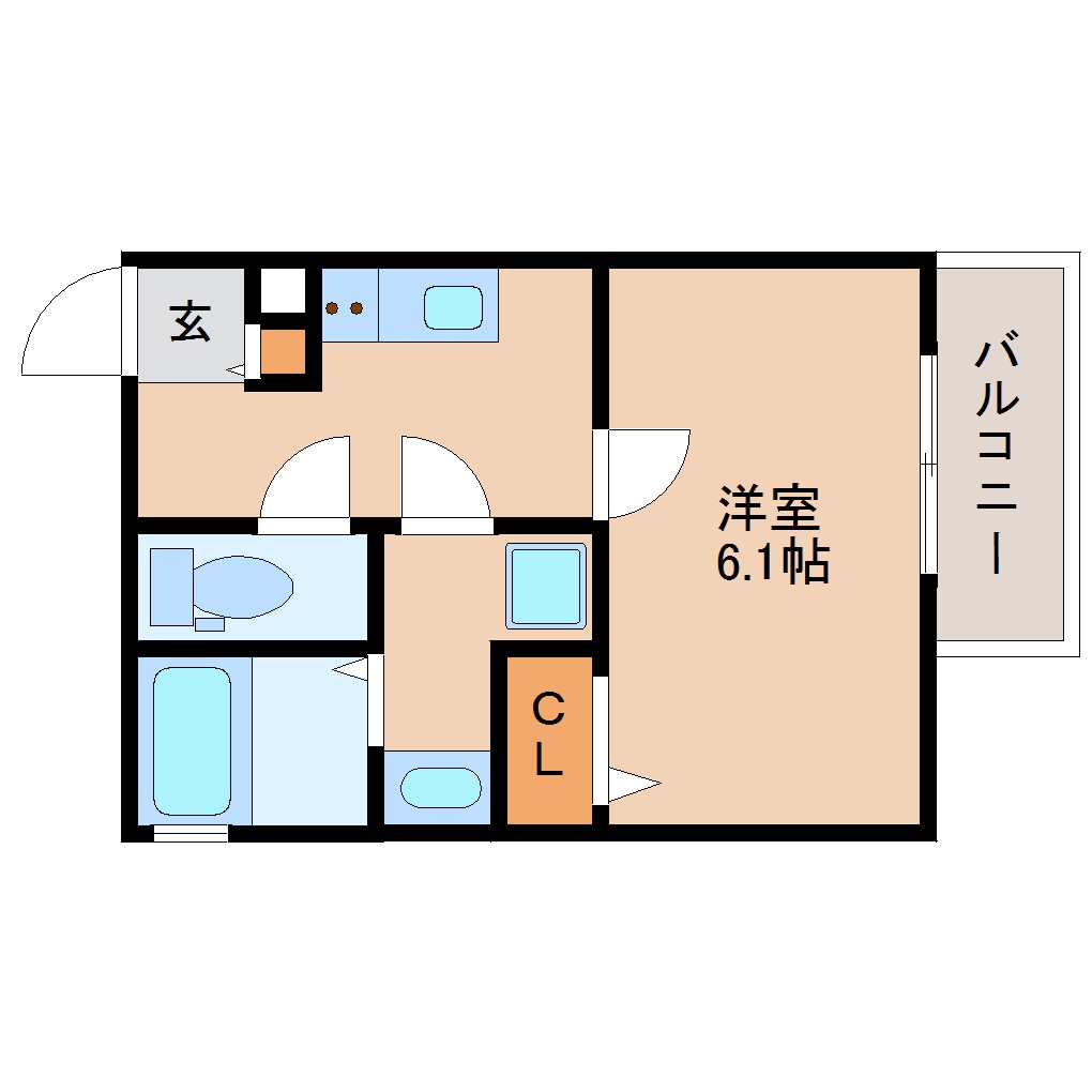 学園前駅 徒歩9分 2階の物件間取画像