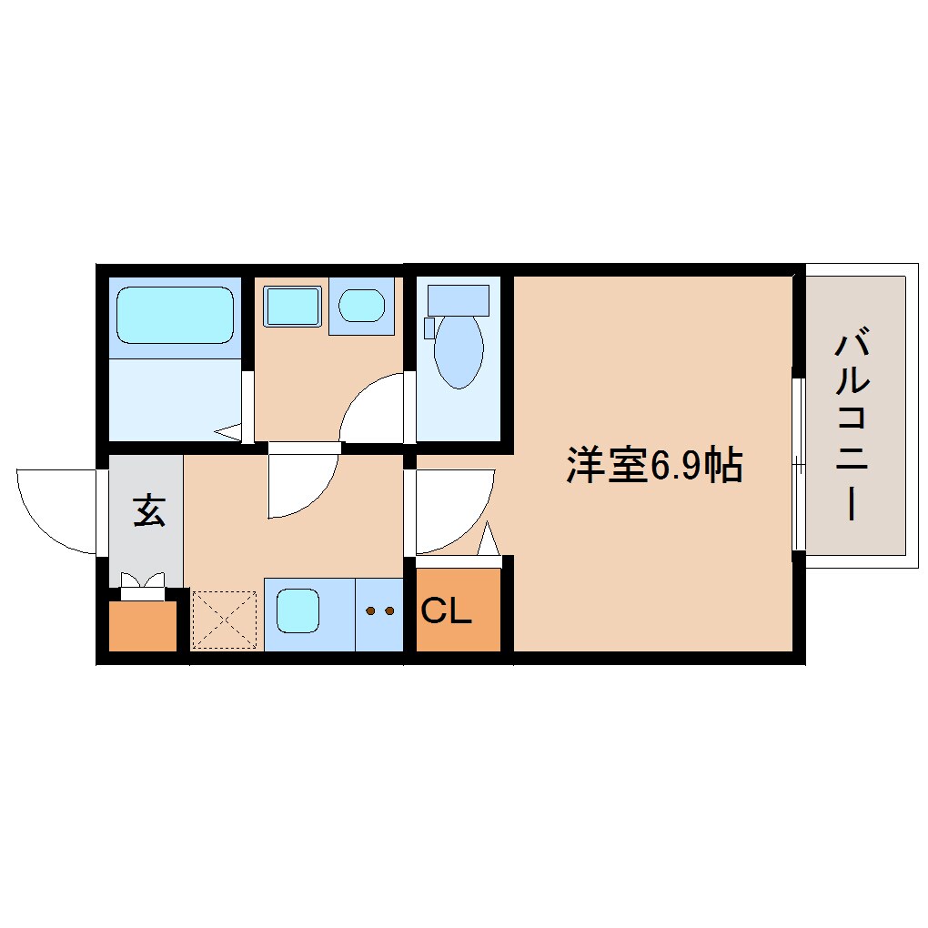 学園前駅 徒歩9分 1階の物件間取画像