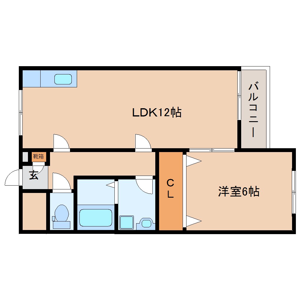 奈良県生駒市東菜畑1丁目マンション 3階の物件間取画像