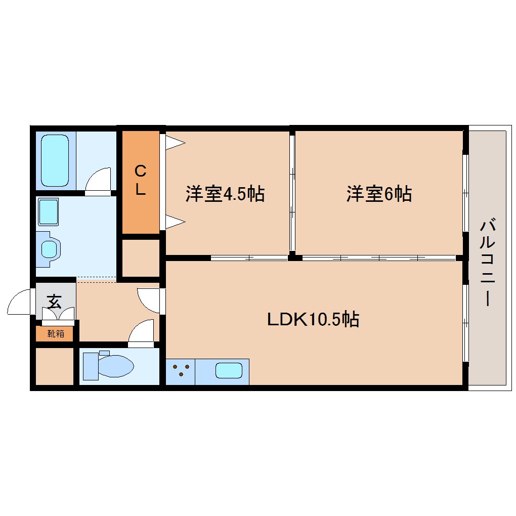 奈良県生駒市東生駒1丁目マンション 7階の物件間取画像