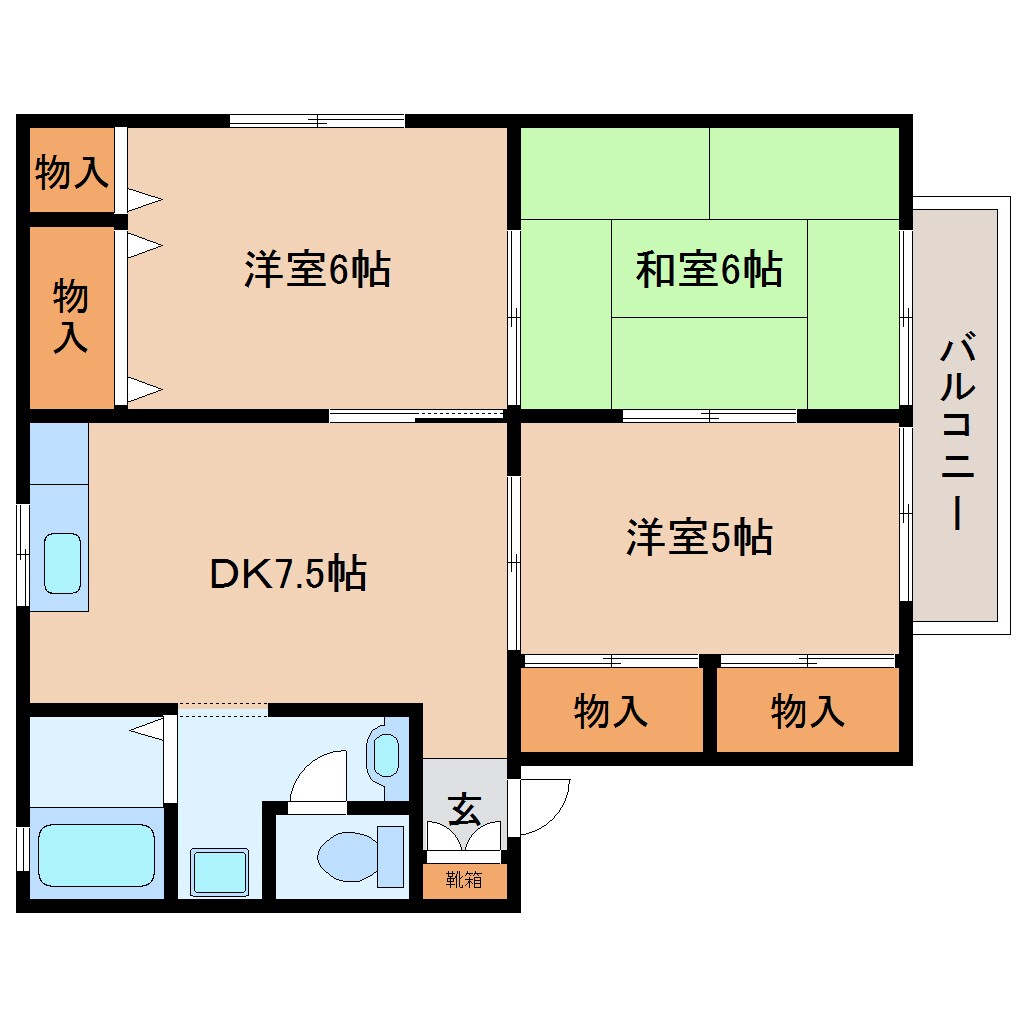 生駒駅 バス14分  田原台センター停下車：停歩4分 1階の物件間取画像