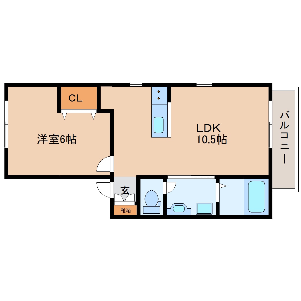 生駒駅 徒歩11分 1階の物件間取画像