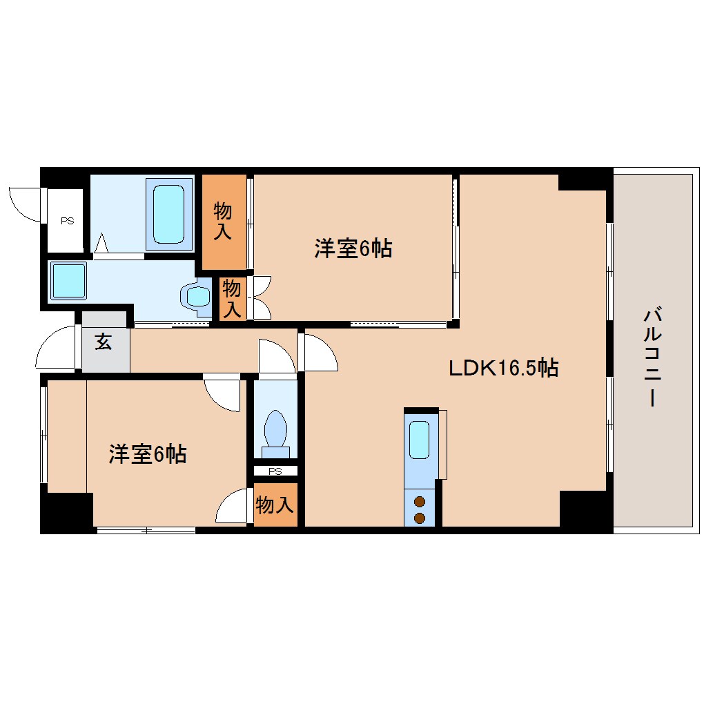 奈良県生駒市西松ケ丘マンション 4階の物件間取画像