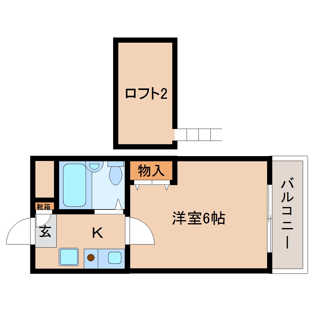 生駒駅 徒歩8分 1階の物件間取画像