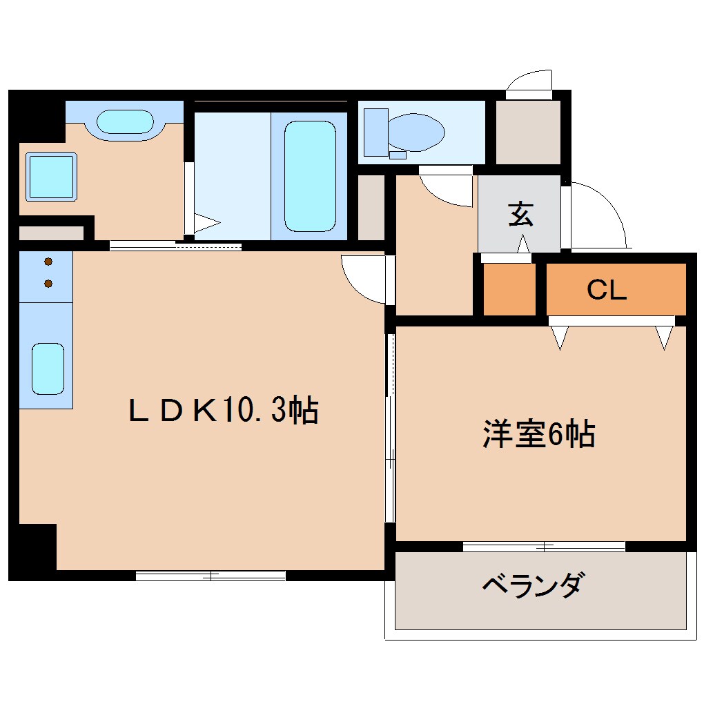 生駒駅 徒歩10分 4階の物件間取画像