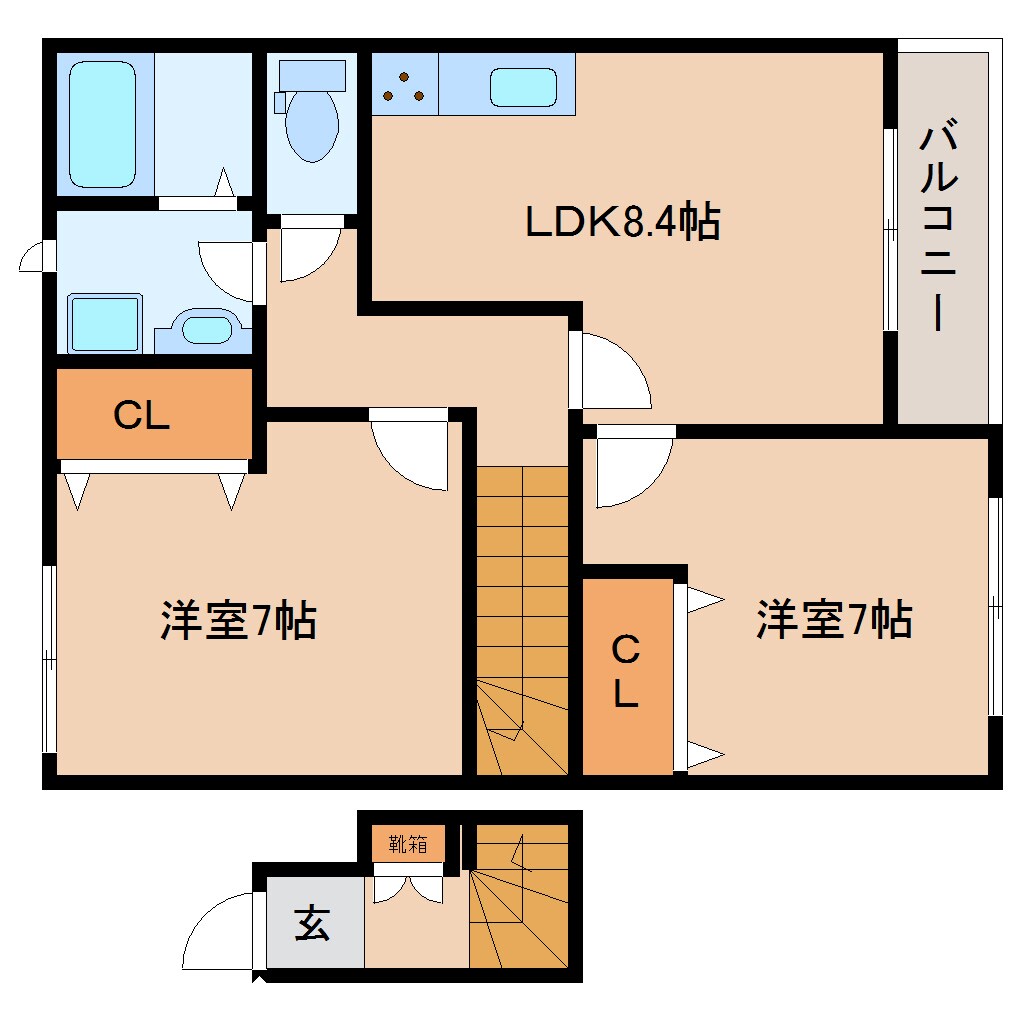 東山駅 徒歩11分 2階の物件間取画像