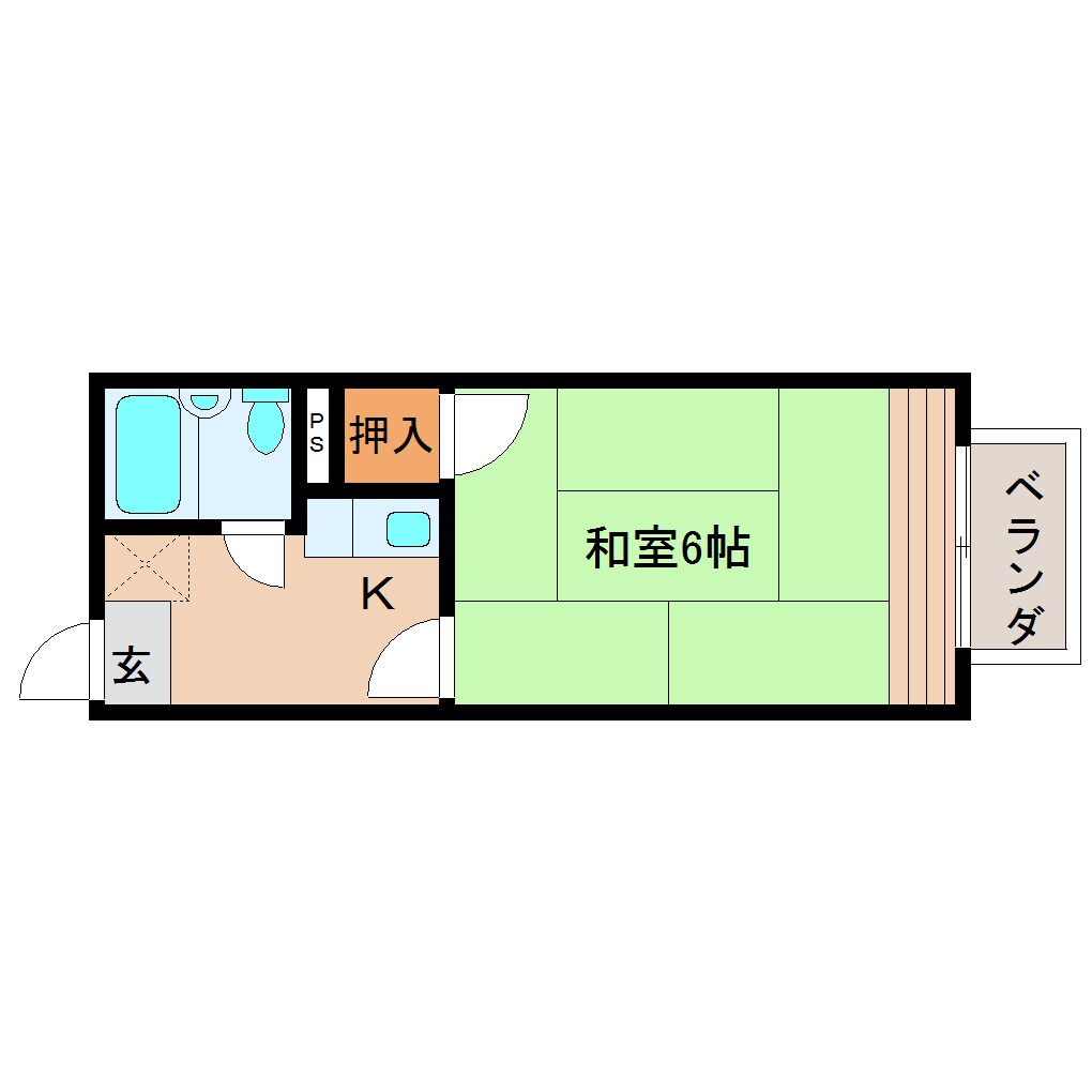 近鉄奈良駅 バス6分  今在家下車：停歩3分 1階の物件間取画像