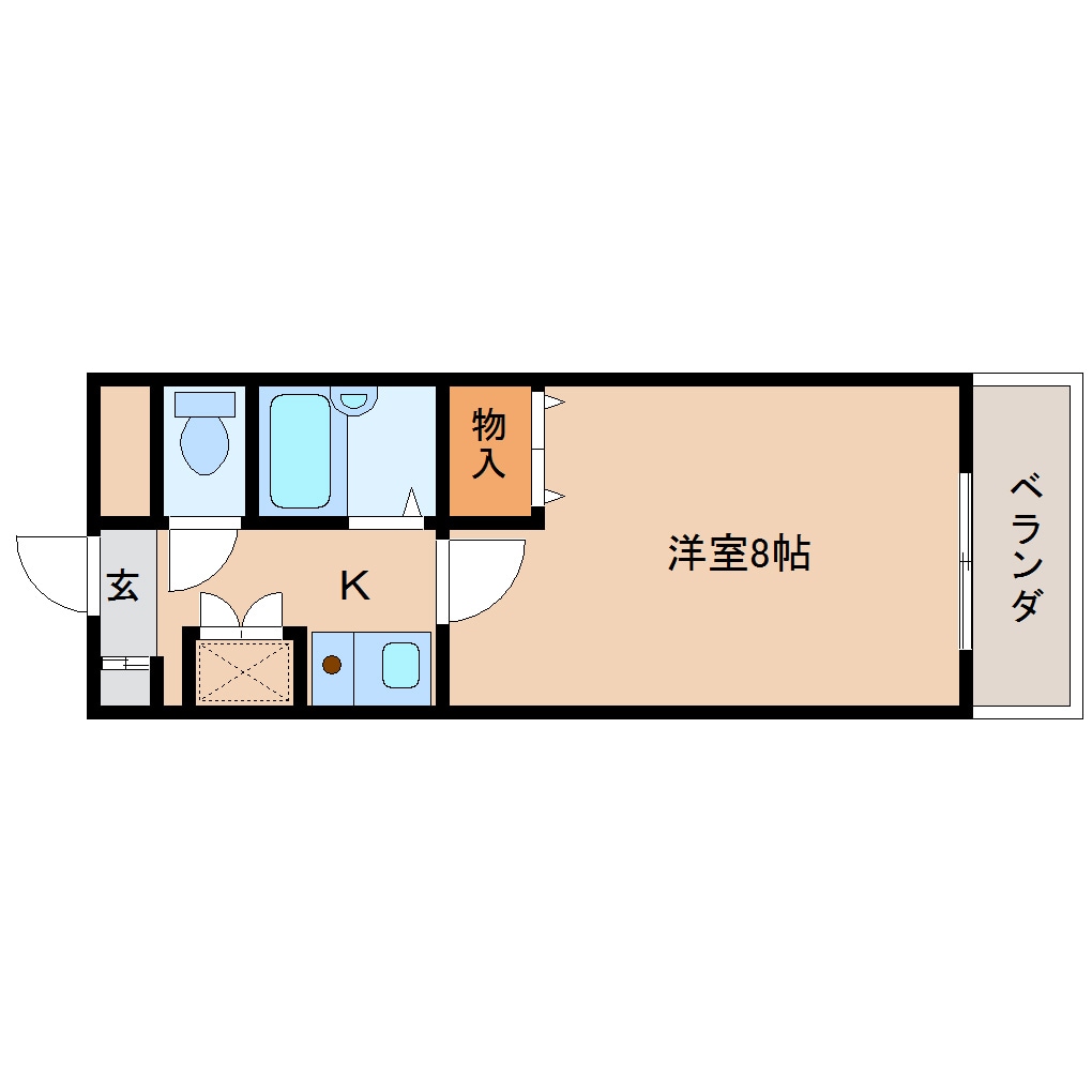 奈良駅 徒歩3分 2階の物件間取画像