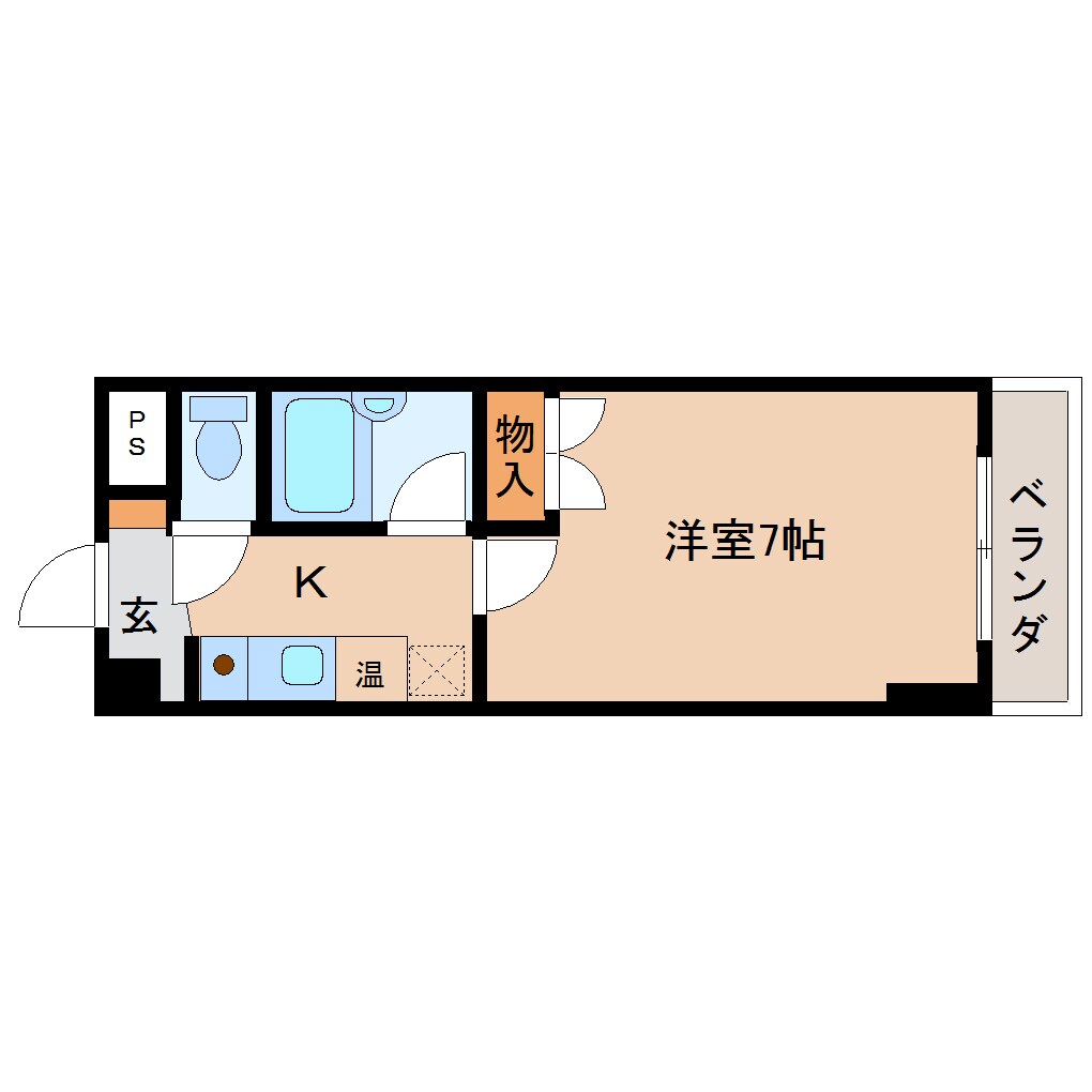 奈良県奈良市東城戸町マンション 1階の物件間取画像