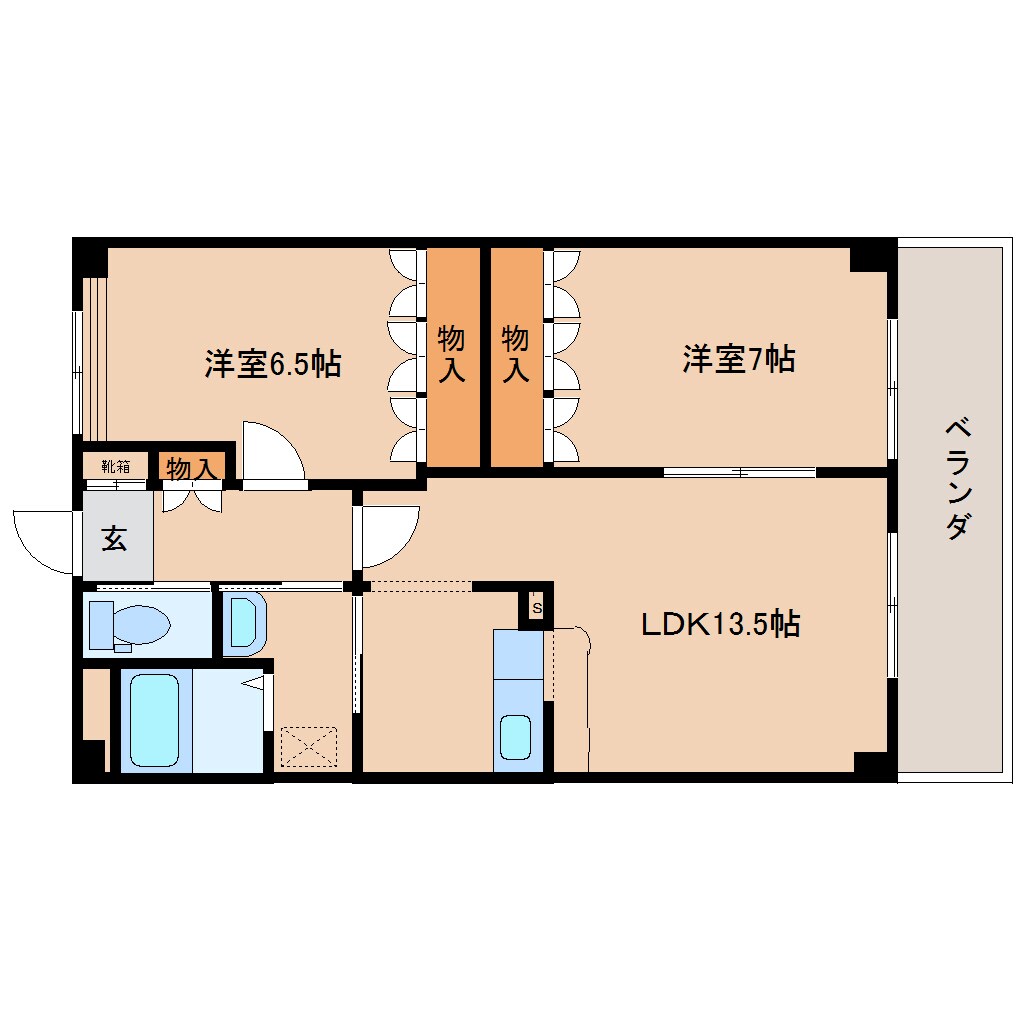 近鉄奈良駅 バス19分  州見台7丁目下車：停歩3分 3階の物件間取画像