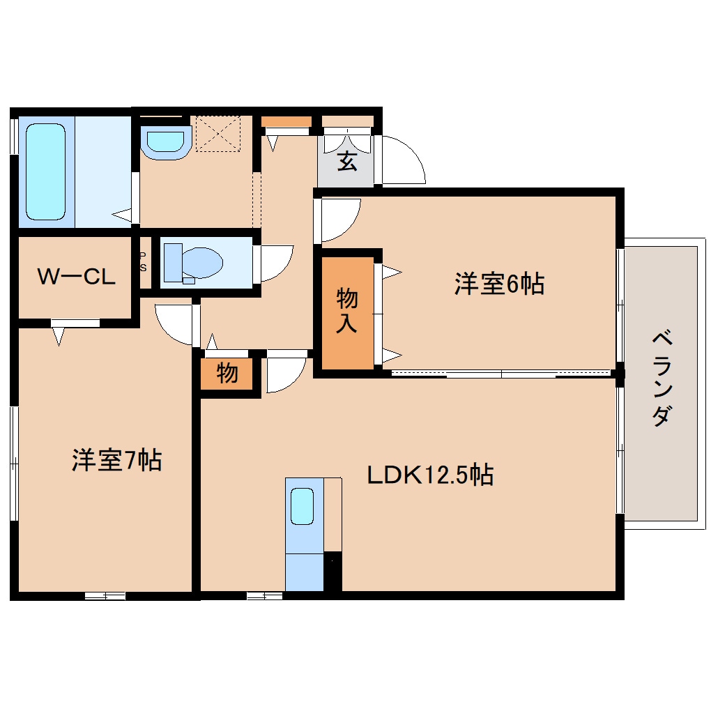 近鉄奈良駅 バス15分  木津南ソレイユ下車：停歩12分 2階の物件間取画像