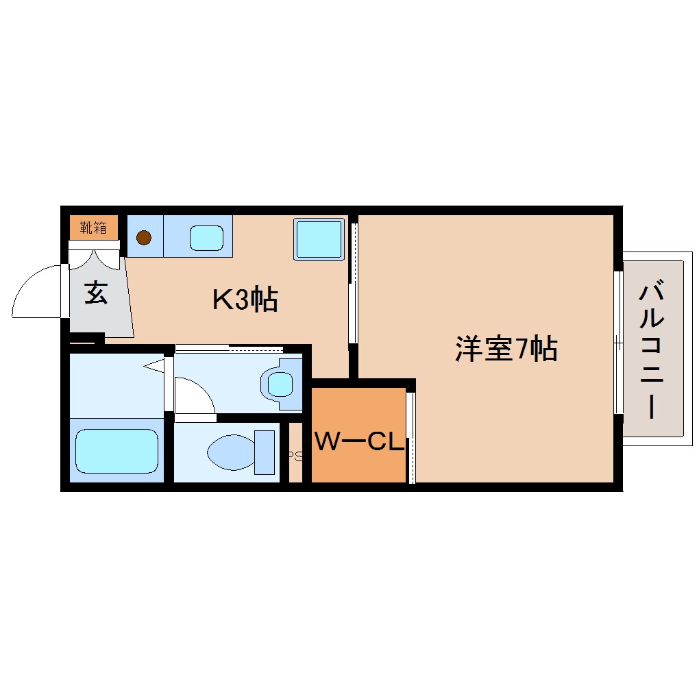 近鉄奈良駅 徒歩15分 2階の物件間取画像