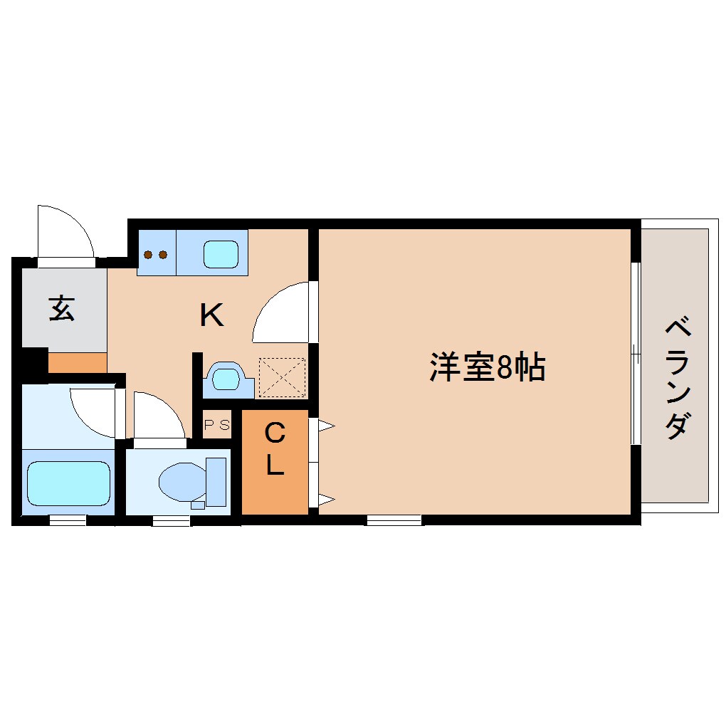 近鉄奈良駅 徒歩9分 1階の物件間取画像