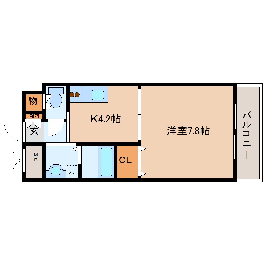 近鉄奈良駅 徒歩7分 1階の物件間取画像