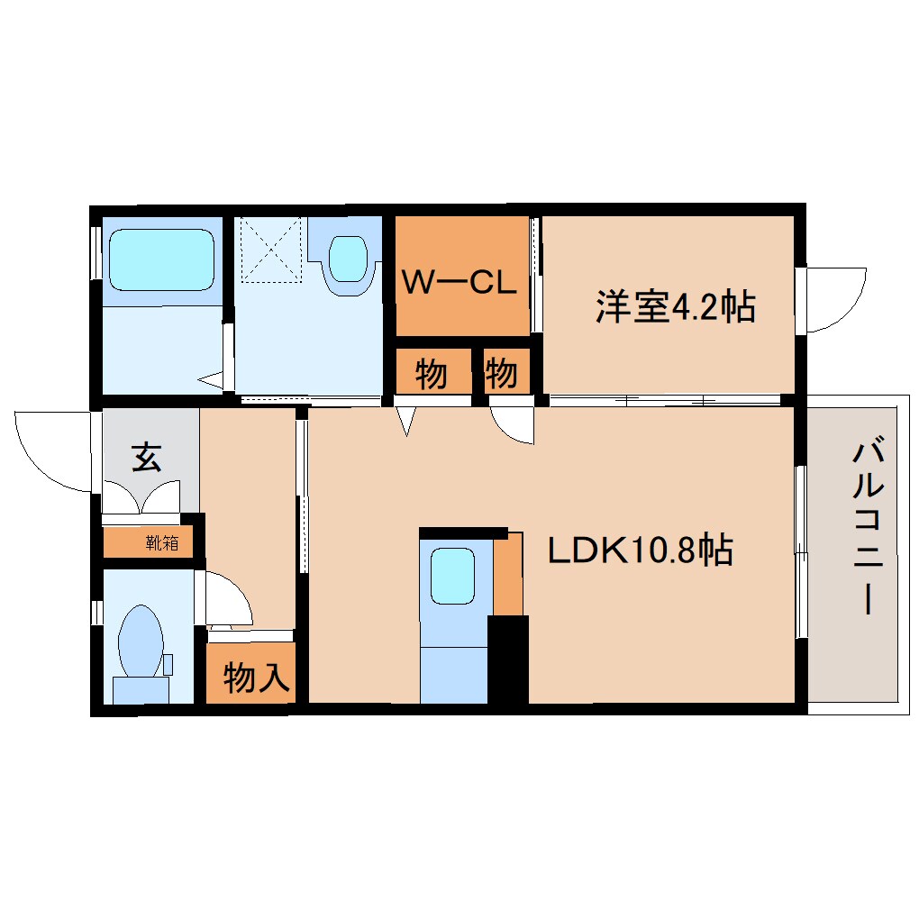 木津駅 徒歩4分 2階の物件間取画像