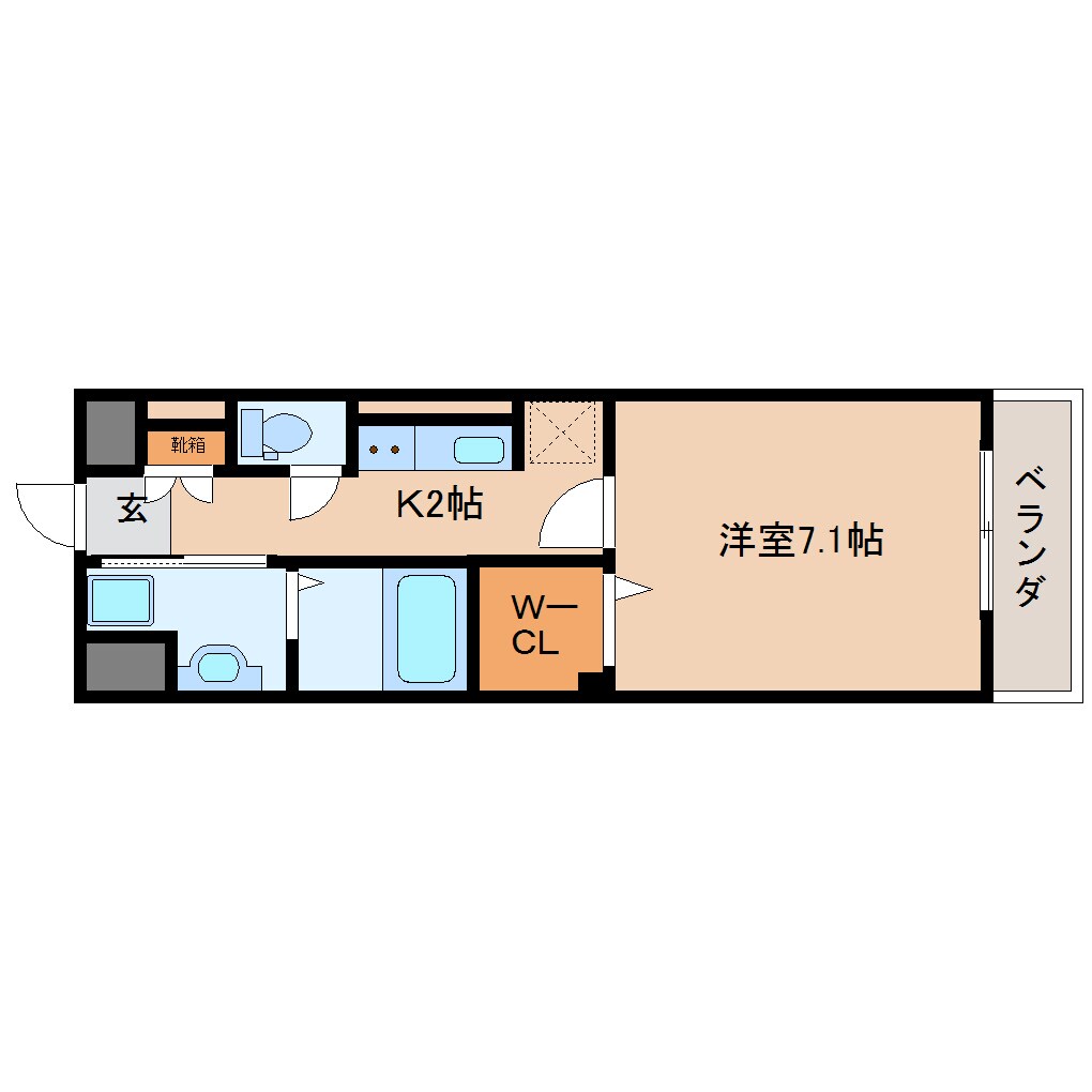 奈良県奈良市西木辻町マンション 3階の物件間取画像