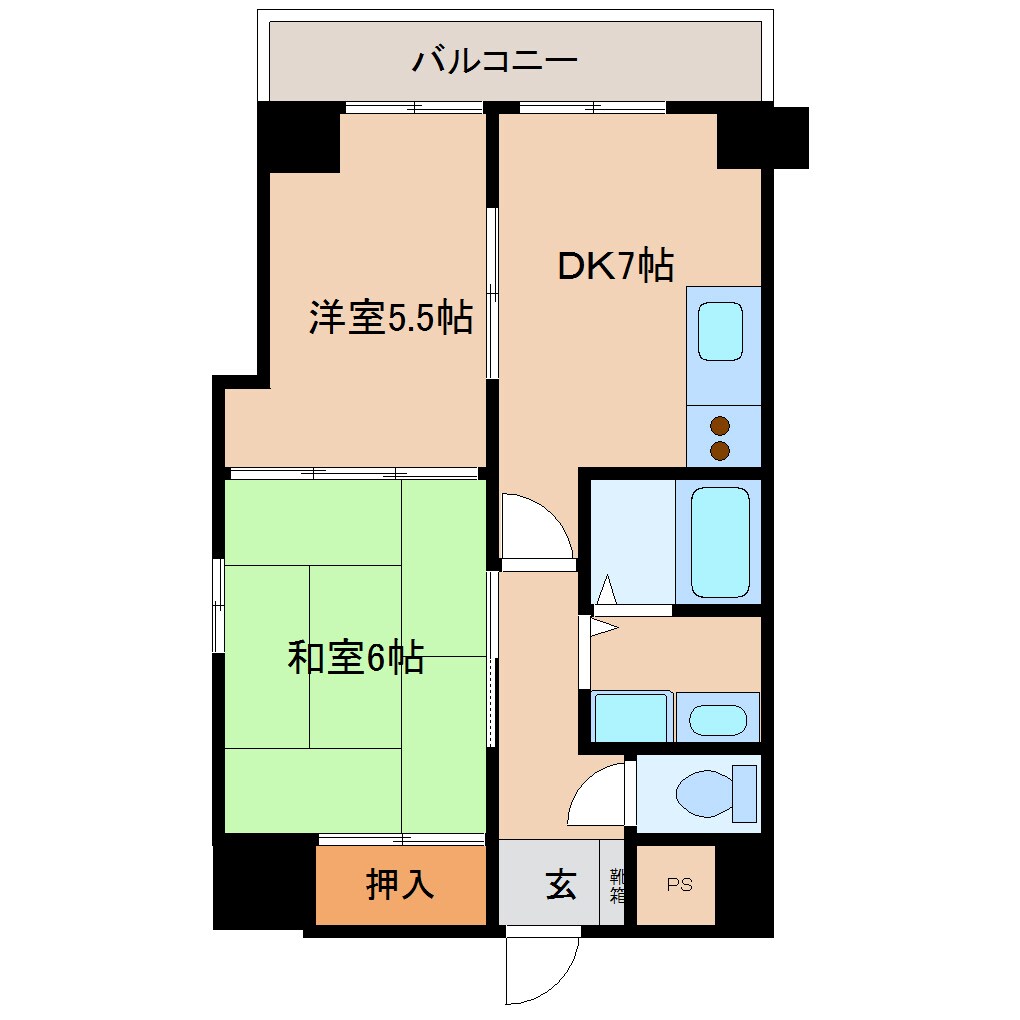 近鉄奈良駅 徒歩7分 4階の物件間取画像