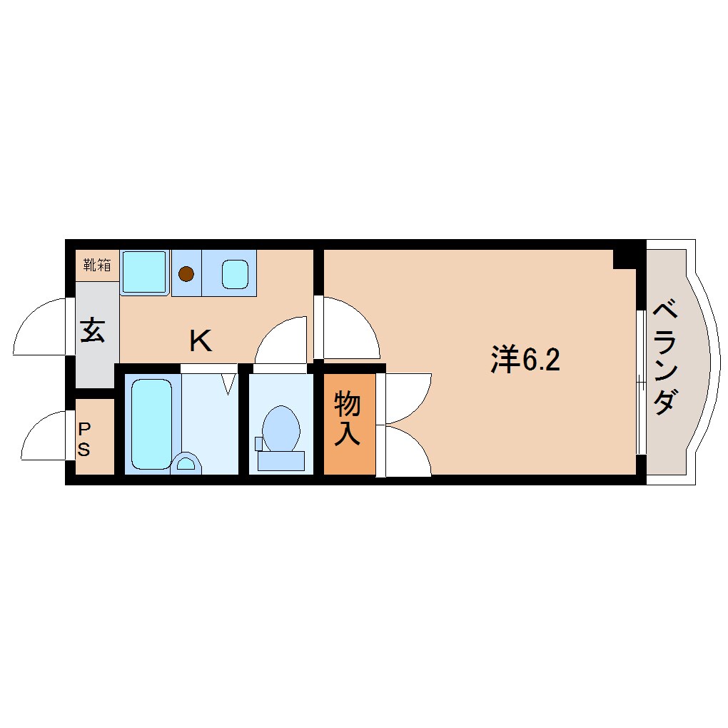 奈良県奈良市川上町マンション 2階の物件間取画像