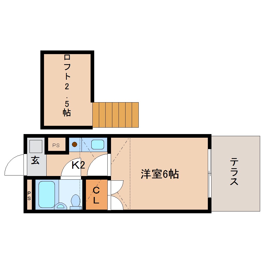 近鉄奈良駅 バス11分  萩ヶ丘町下車：停歩2分 1階の物件間取画像
