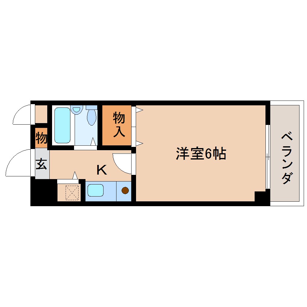 奈良県奈良市三条町マンション 3階の物件間取画像