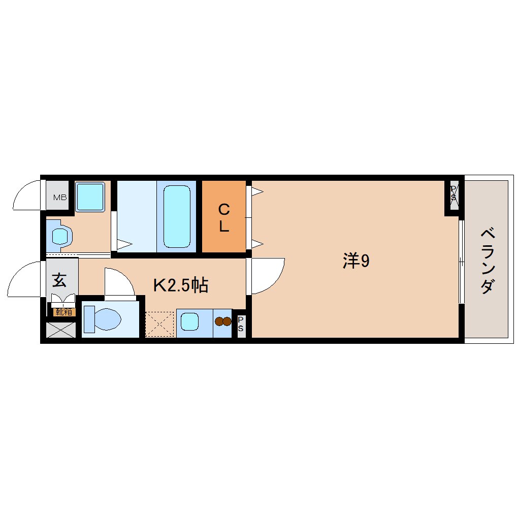 奈良駅 徒歩11分 1階の物件間取画像