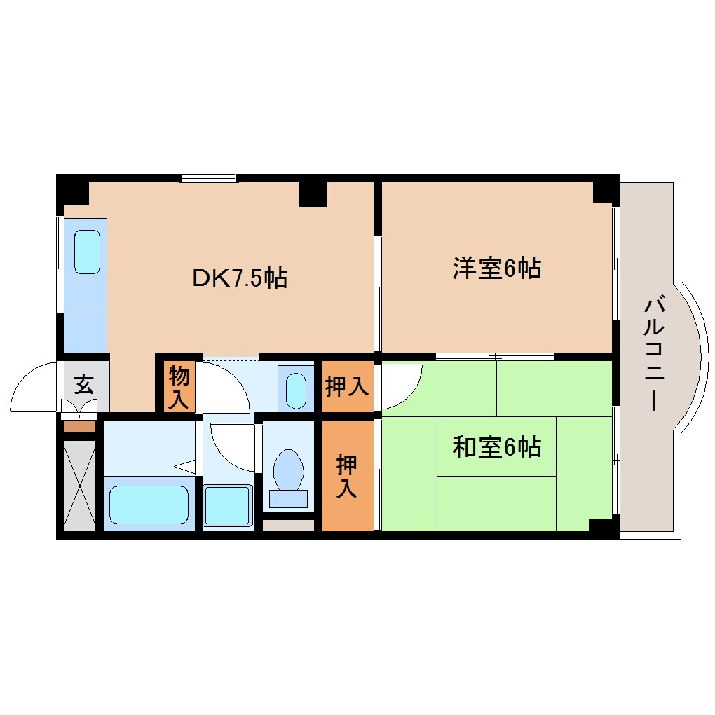 近鉄奈良駅 バス12分  尾上町下車：停歩2分 2階の物件間取画像