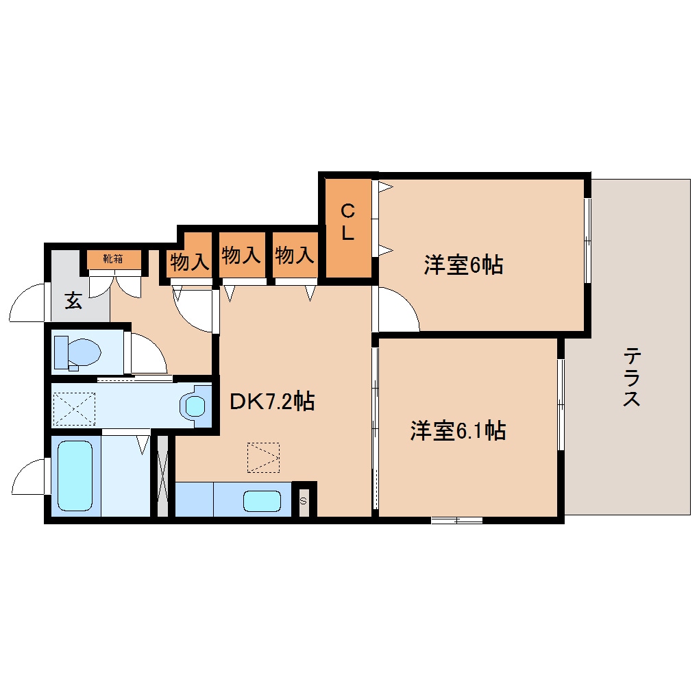 近鉄奈良駅 バス22分  梅美台5丁目下車：停歩7分 1階の物件間取画像