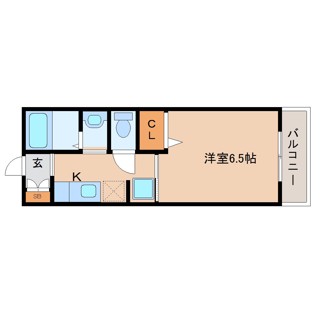 奈良県奈良市古市町ハイツ 1階の物件間取画像