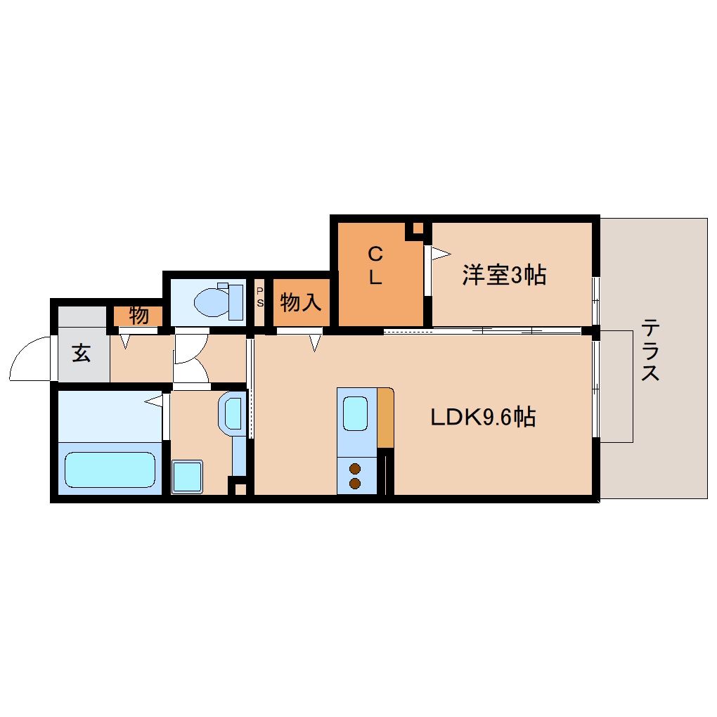 新大宮駅 徒歩18分 1階の物件間取画像