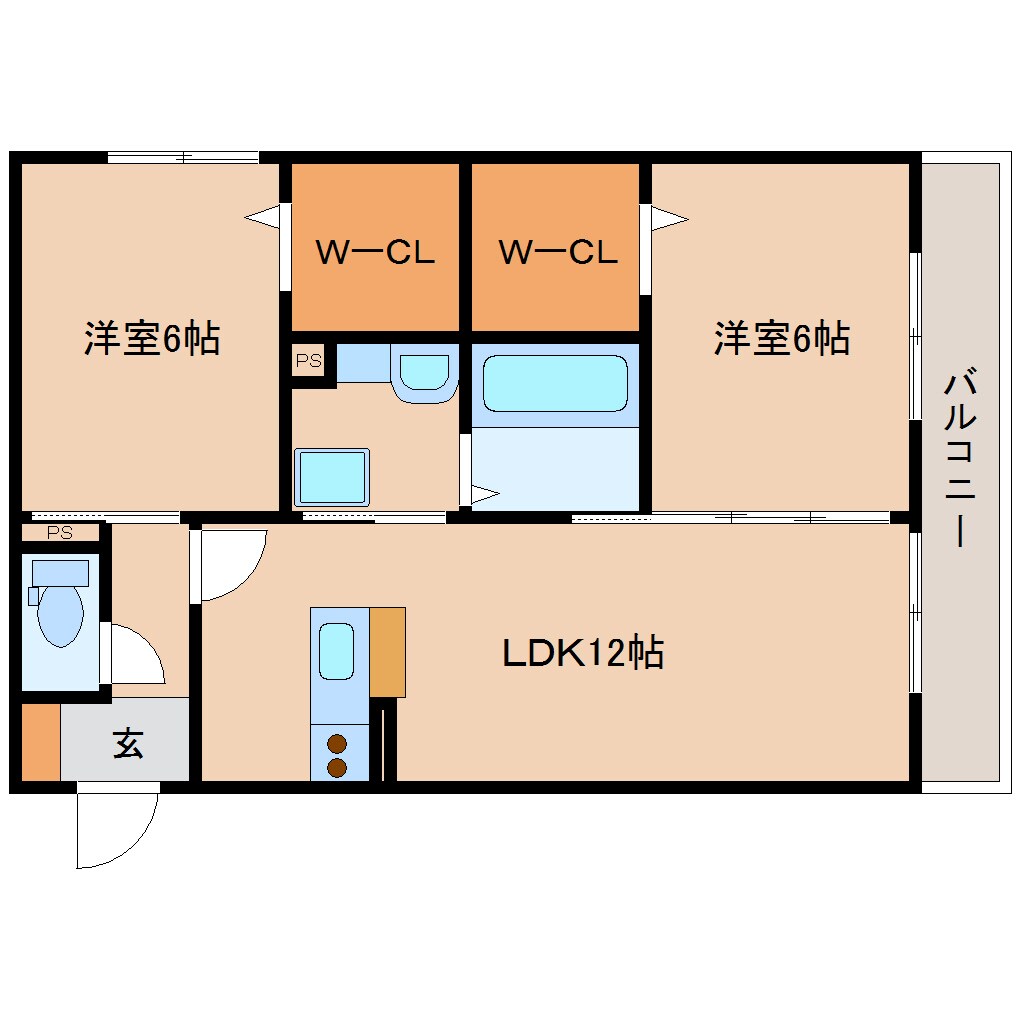 平城山駅 徒歩1分 3階の物件間取画像