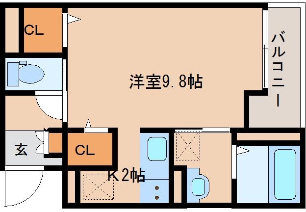 奈良駅 徒歩7分 2階の物件間取画像