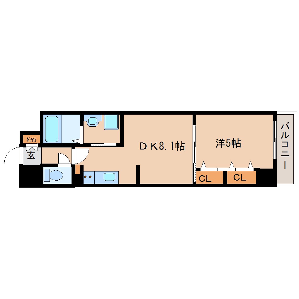 奈良駅 徒歩6分 2階の物件間取画像