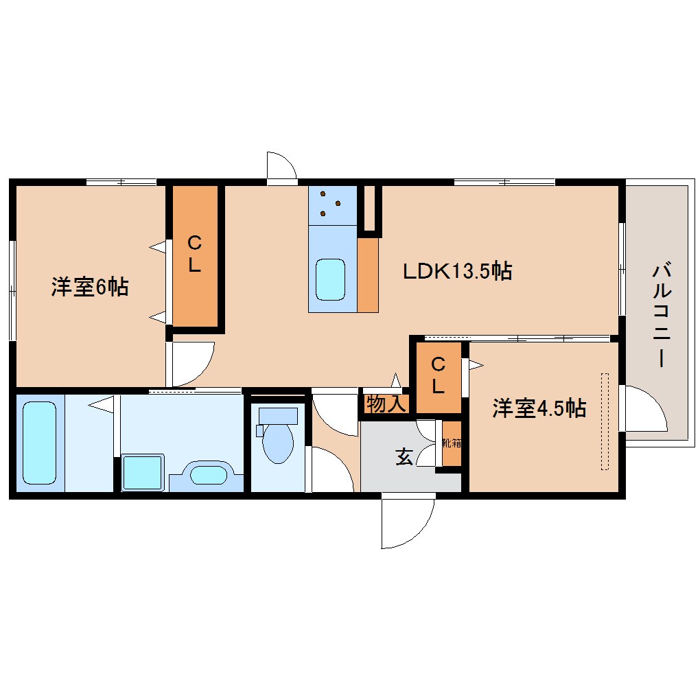 新大宮駅 徒歩12分 1階の物件間取画像