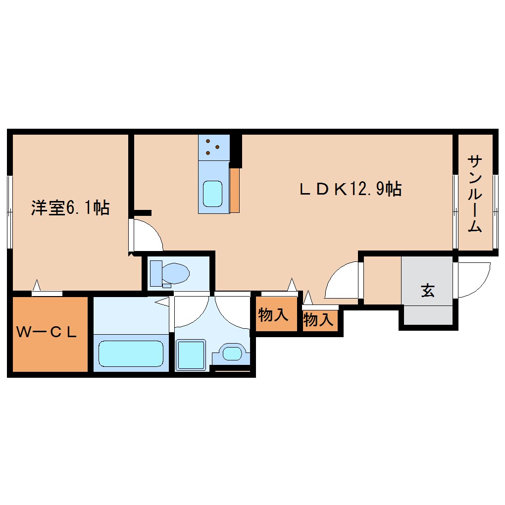 棚倉駅 徒歩17分 1階の物件間取画像