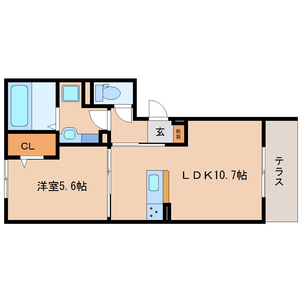 木津駅 徒歩9分 1階の物件間取画像