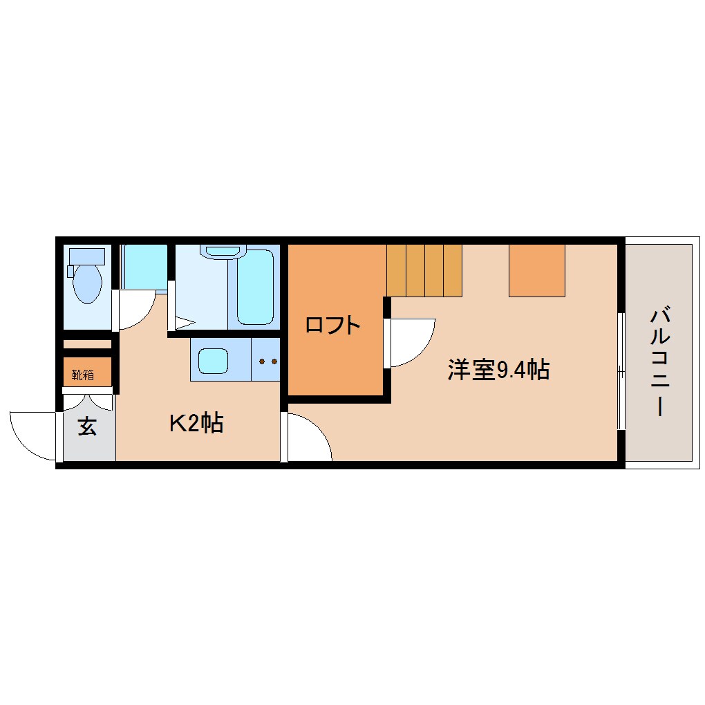 近鉄奈良駅 バス12分  関西光科学研究所下車：停歩3分 3階の物件間取画像