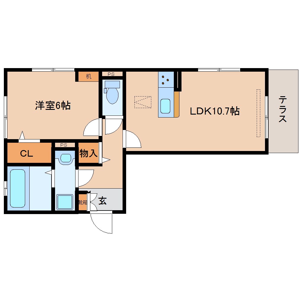 新大宮駅 徒歩9分 1階の物件間取画像