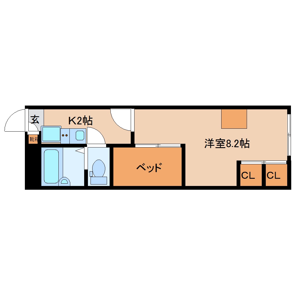 木津駅 徒歩6分 2階の物件間取画像