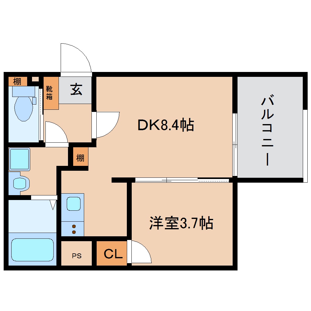 木津駅 徒歩6分 1階の物件間取画像