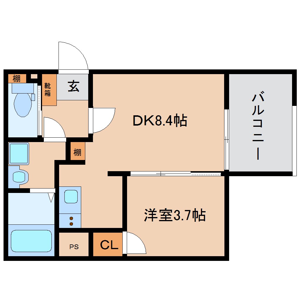 木津駅 徒歩6分 1階の物件間取画像