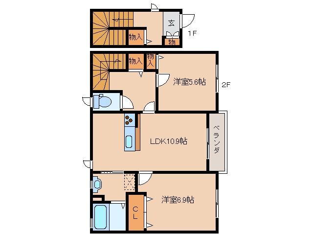 新大宮駅 徒歩19分 1階の物件間取画像