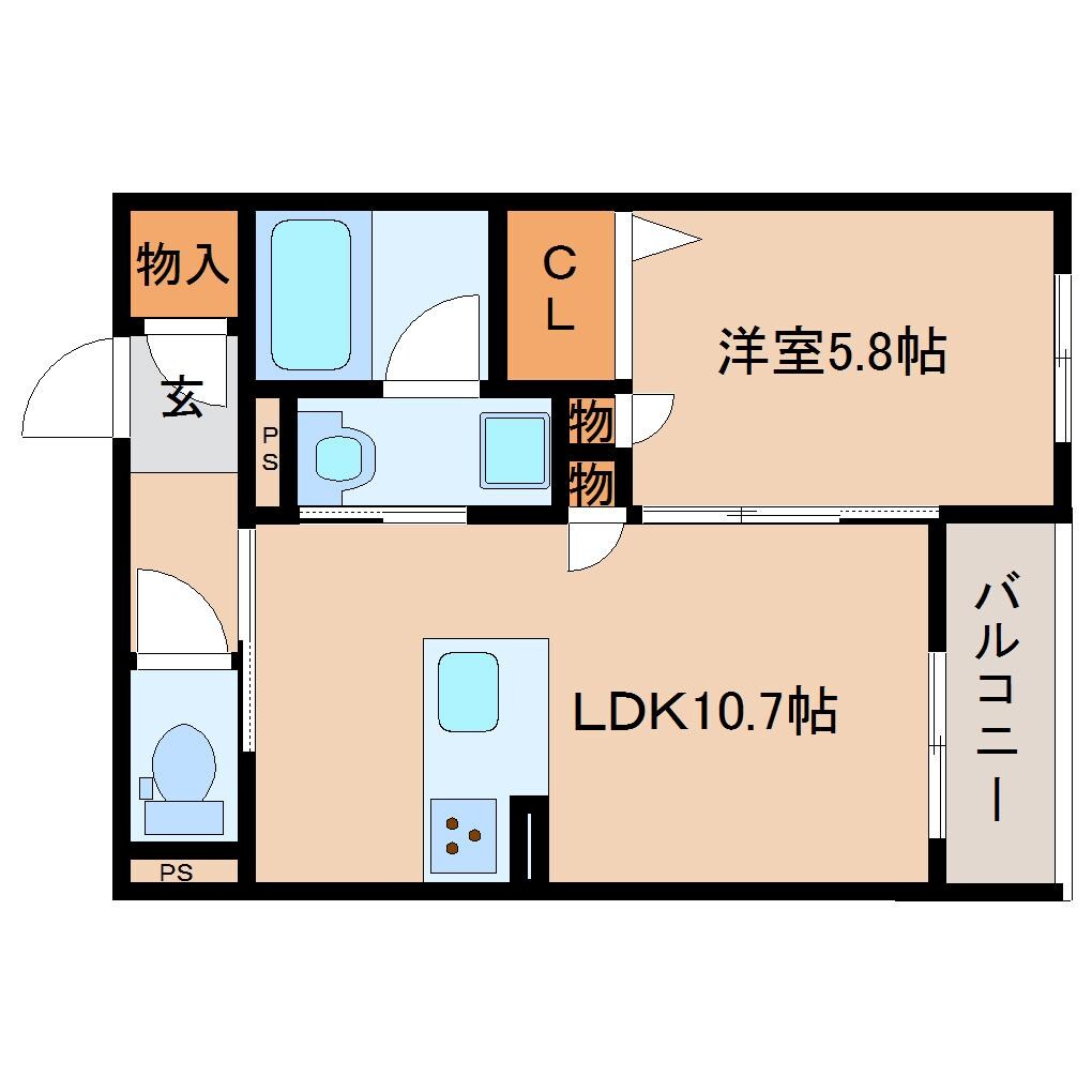 新大宮駅 徒歩5分 4階の物件間取画像