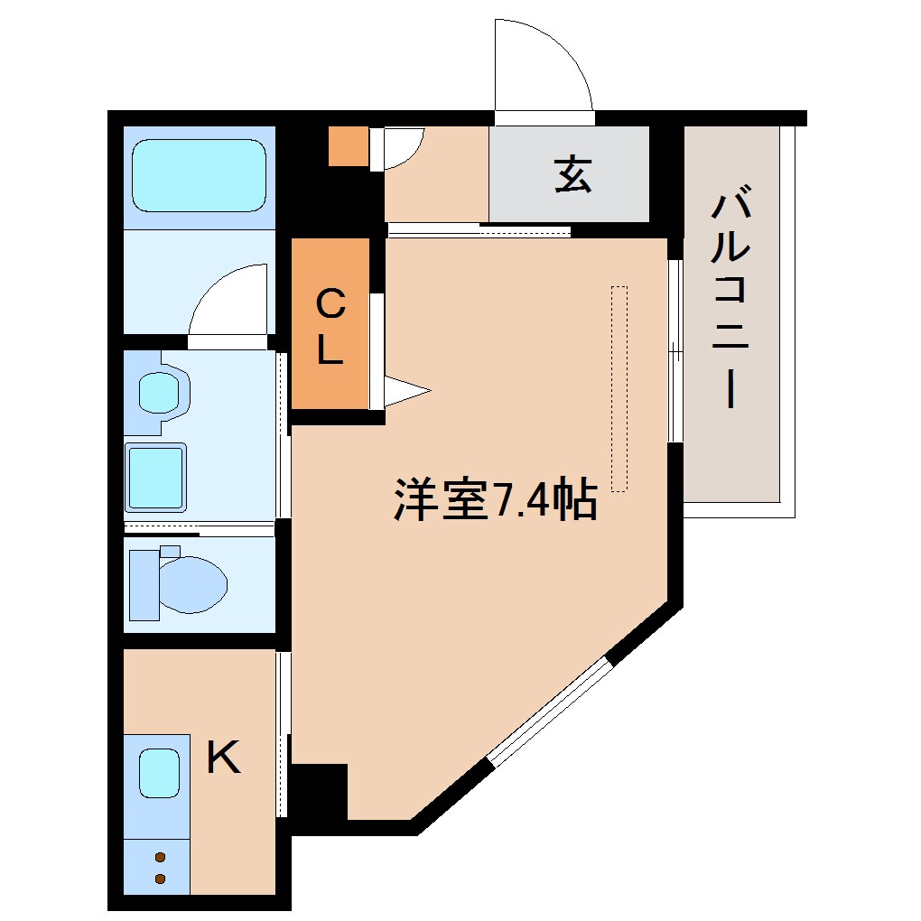 近鉄奈良駅 徒歩17分 3階の物件間取画像