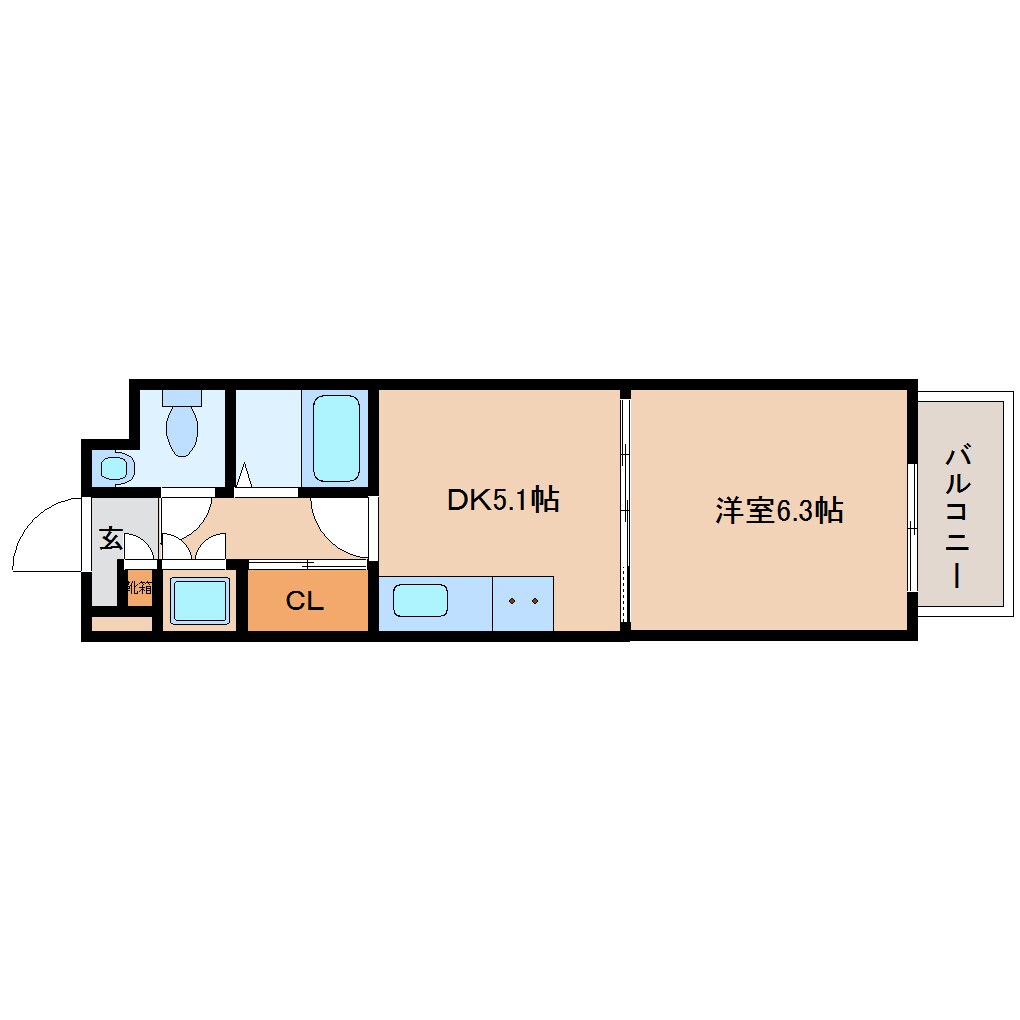 木津駅 バス9分  州見台7丁目東下車：停歩5分 3階の物件間取画像