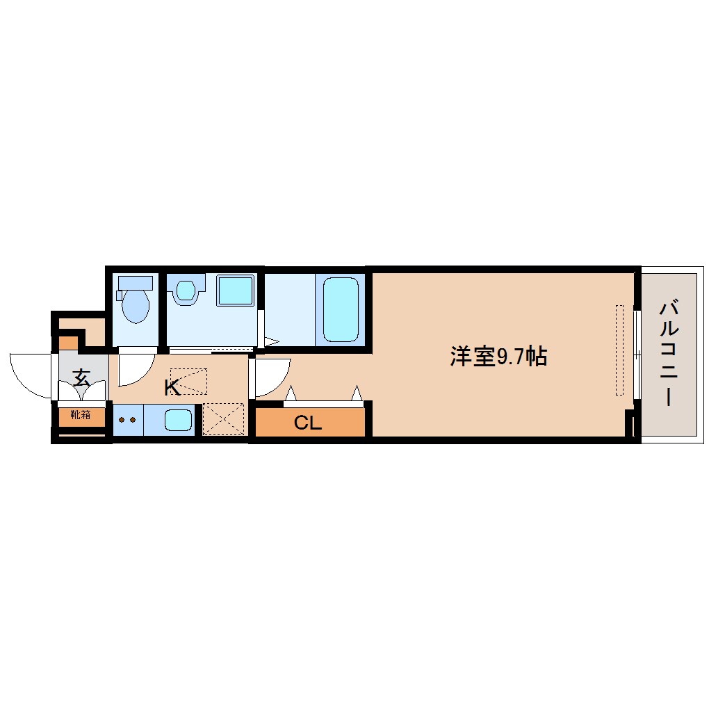 近鉄奈良駅 徒歩9分 1階の物件間取画像