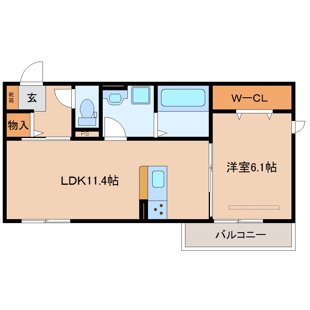 近鉄奈良駅 バス10分  南方町下車：停歩1分 3階の物件間取画像